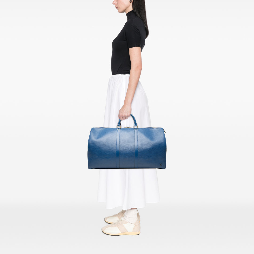 Keepall 55 Épi Bleu