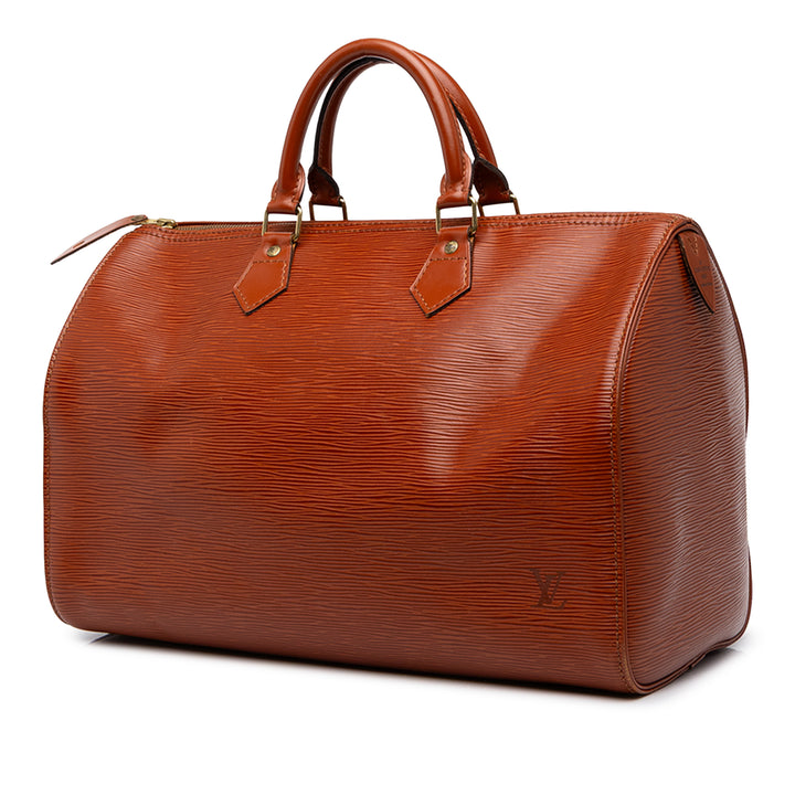 Louis Vuitton Sac à main Speedy 35 Épi Marron – vue 2 – GABY PARIS