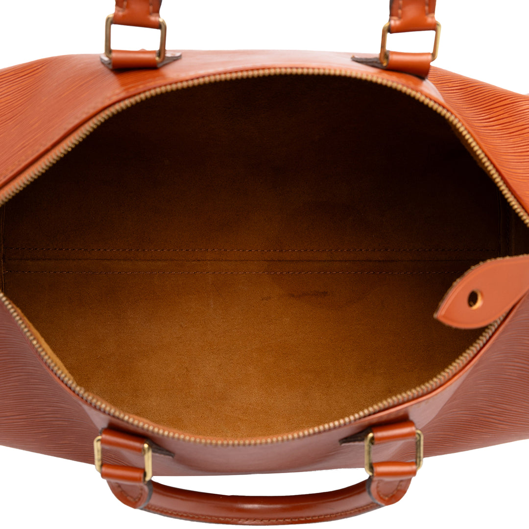 Louis Vuitton Sac à main Speedy 35 Épi Marron – vue 4 – GABY PARIS