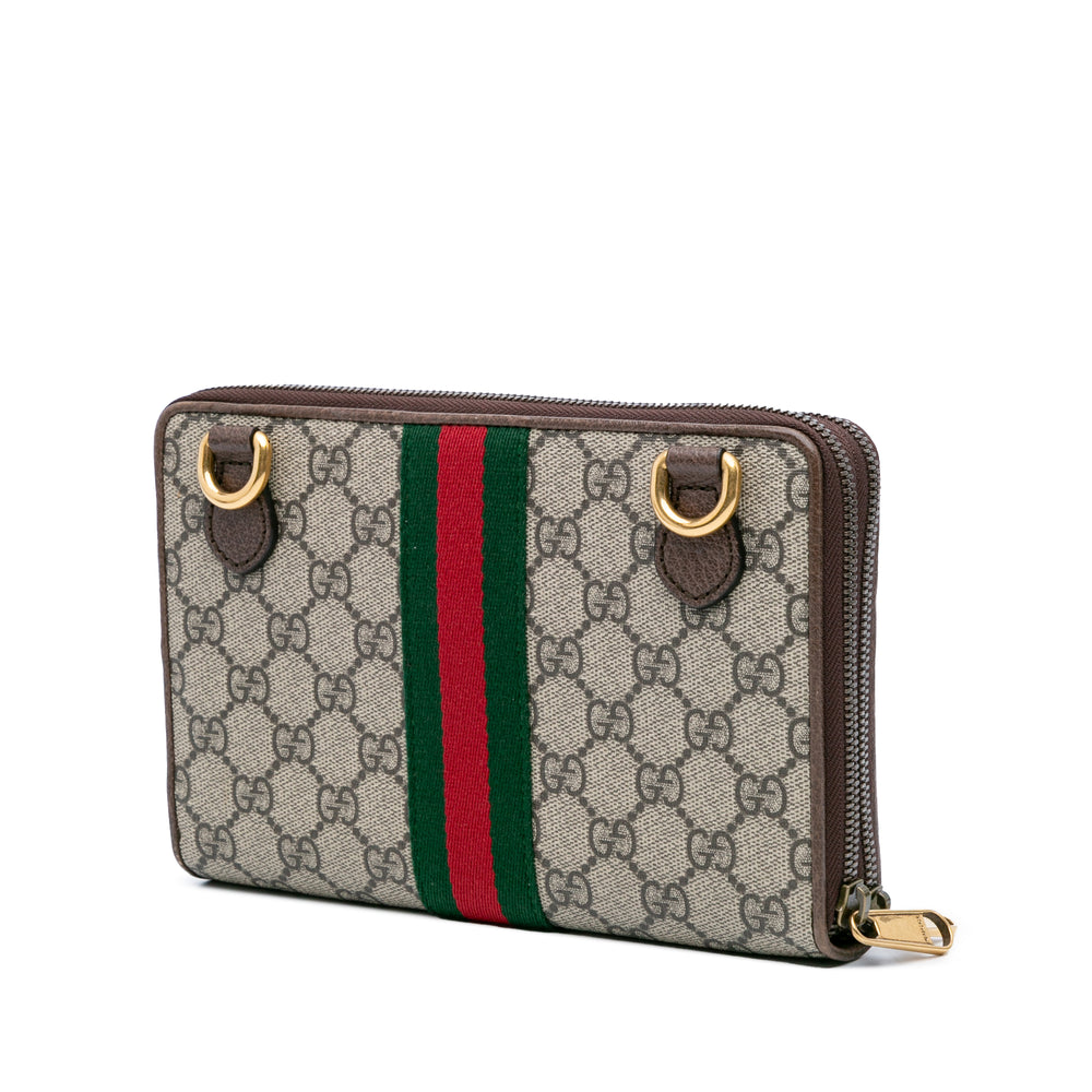 GG Supreme Ophidia Wallet On Chain Brown - Gaby Paris