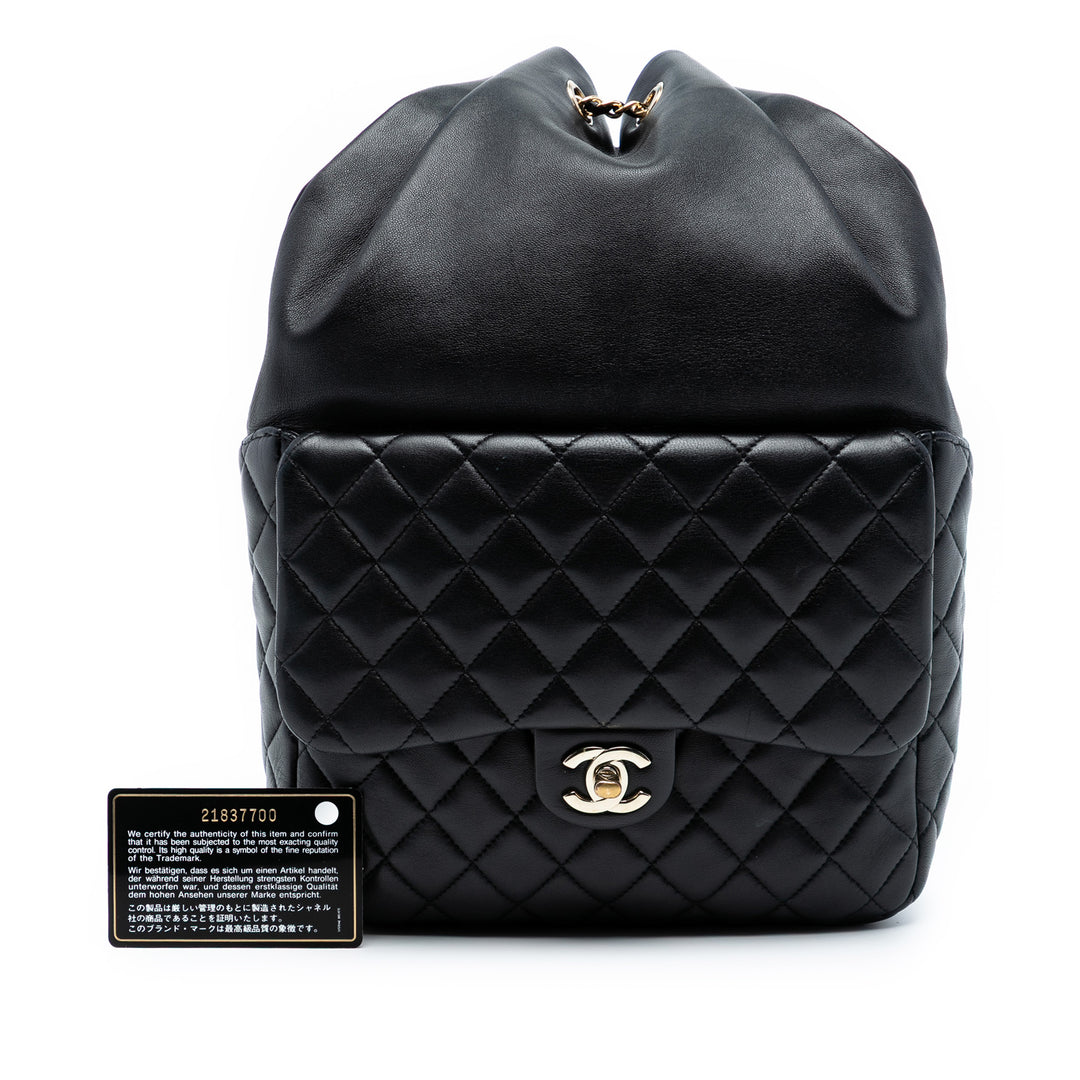 Chanel Large Matelassé Cuir d’agneau In Seoul Sac à dos