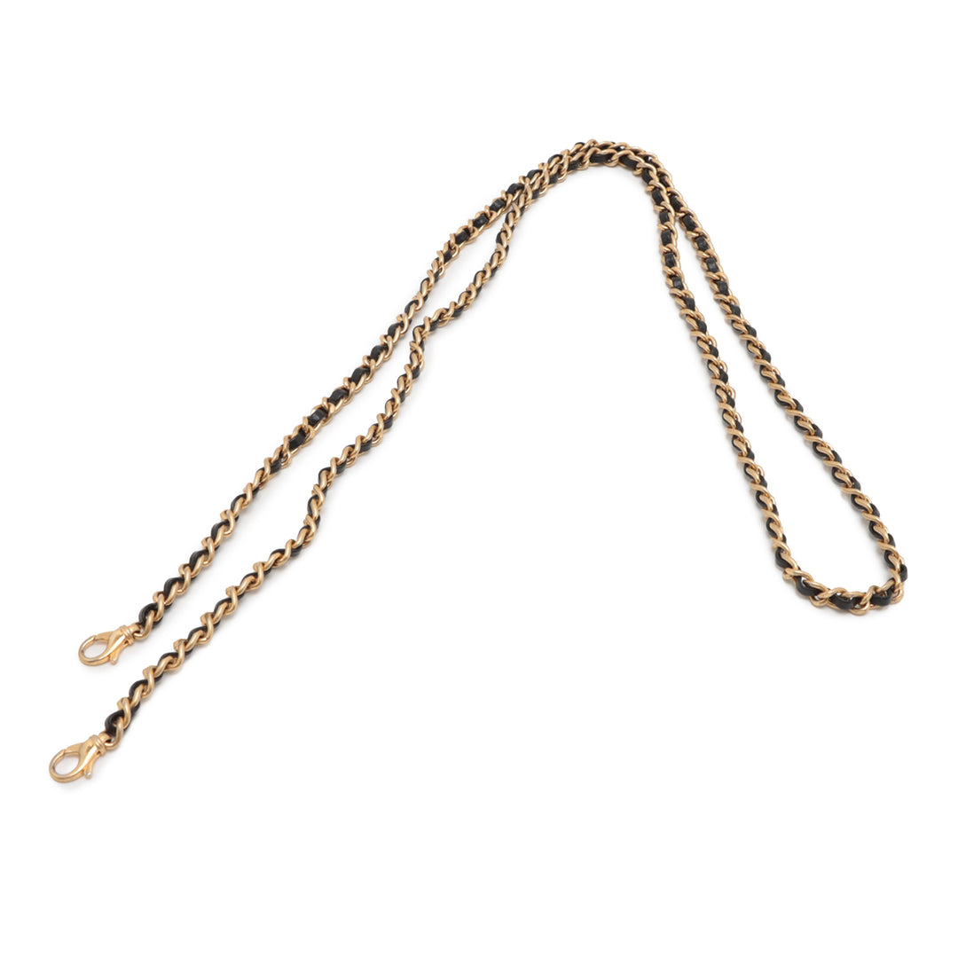 Chanel Small Quilted Caviar Boy Pochette With Chain Noir