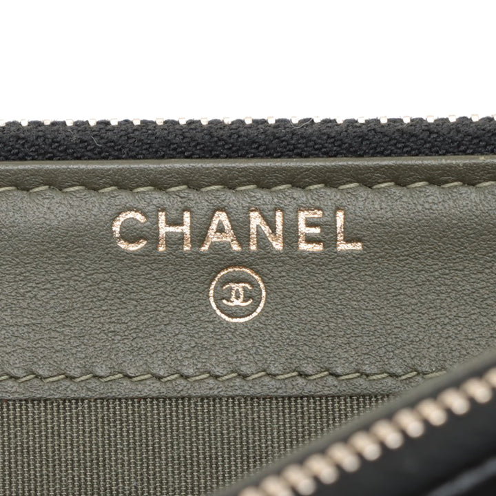 Chanel Small Quilted Caviar Boy Pochette With Chain Noir