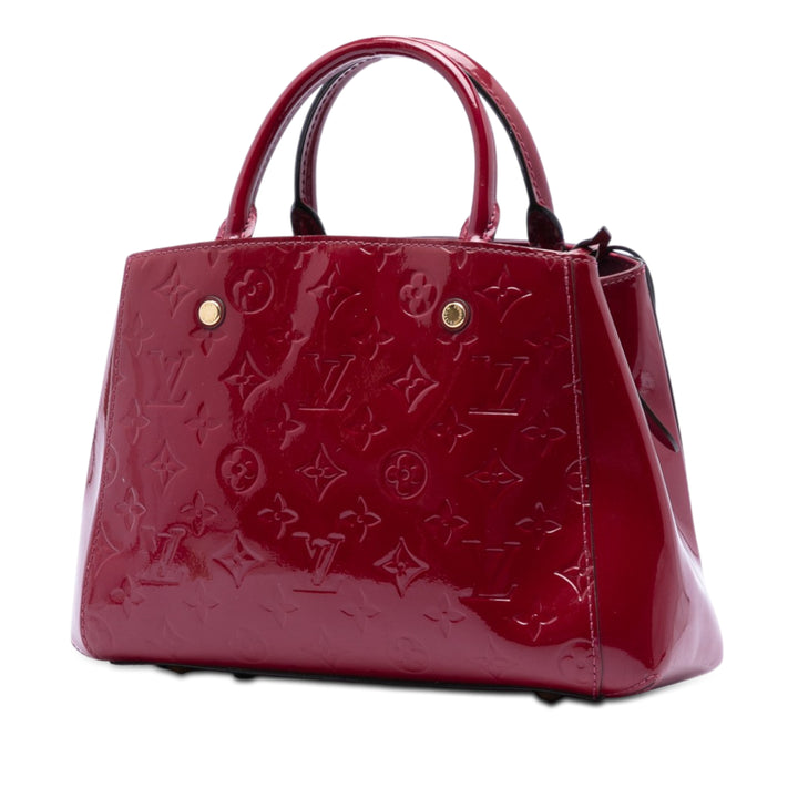 Louis Vuitton Montaigne BB Cuir verni Monogram Rose – vue 2 – GABY PARIS