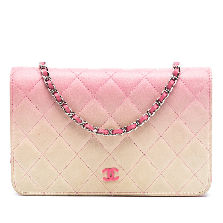 Chanel Ombre Cuir d’agneau Degrade Wallet on Chain