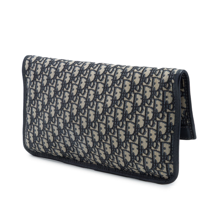 Fold Over Pochette Oblique Bleu