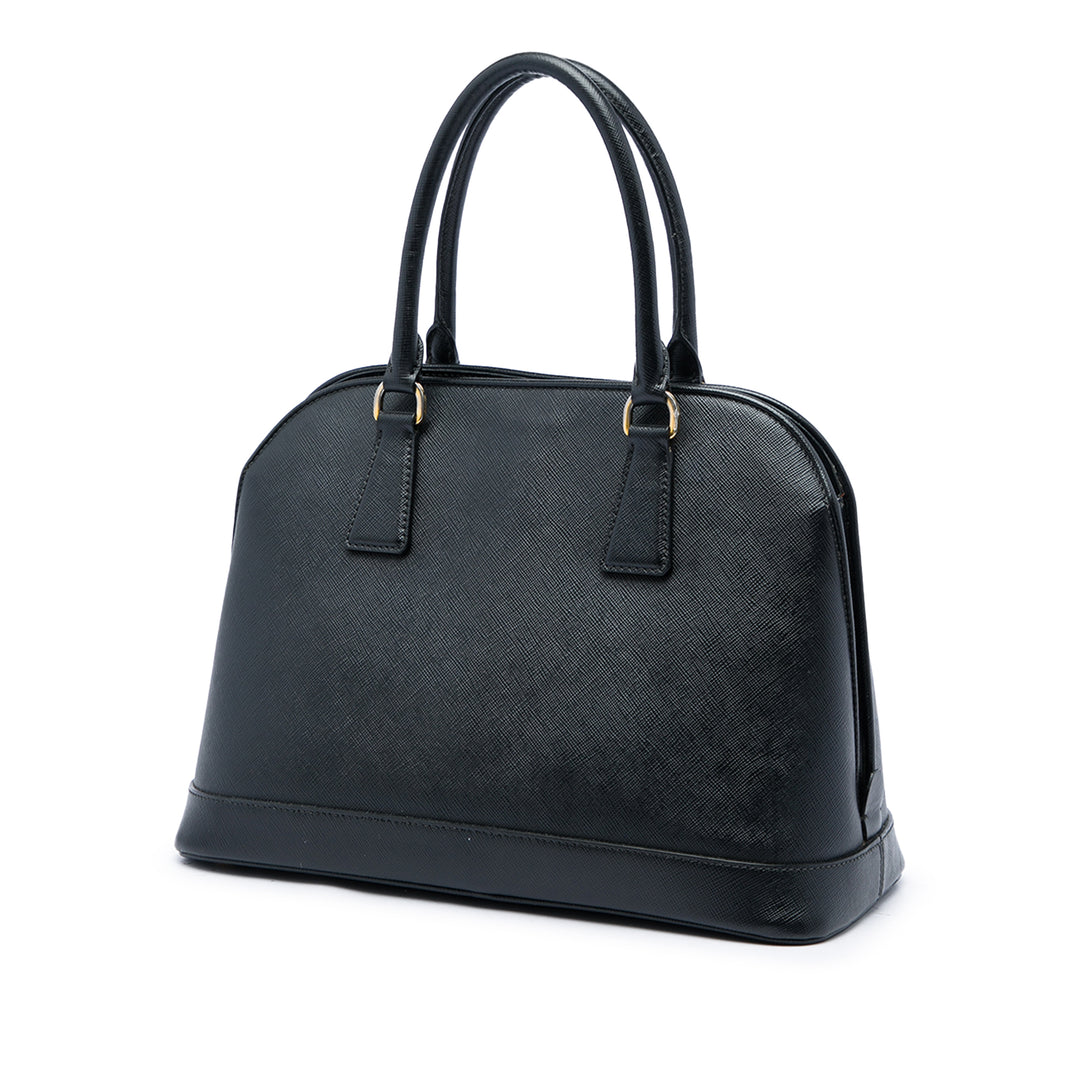 Prada Vernice Open Promenade Sac Moyen Saffiano Noir – vue 2 – GABY PARIS