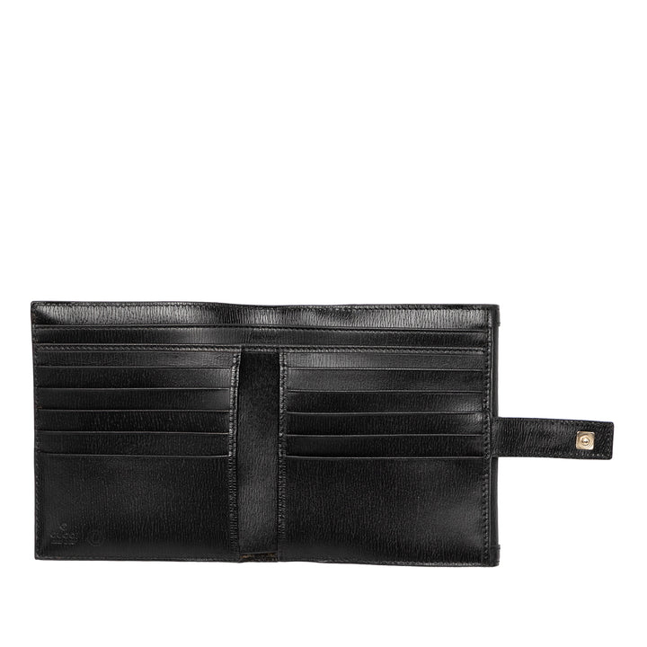 Gucci Textured Cuir de veau G Square Logo Bifold Portefeuille
