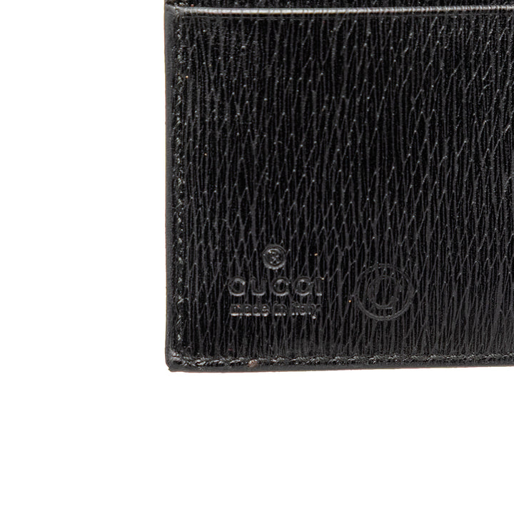 Gucci Textured Cuir de veau G Square Logo Bifold Portefeuille
