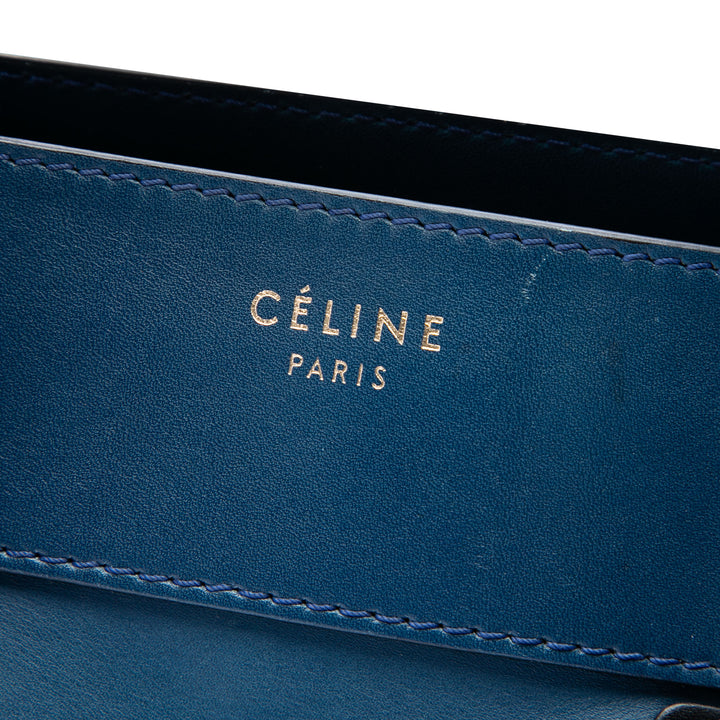 Celine Bicolore Luggage Cabas Mini Cuir