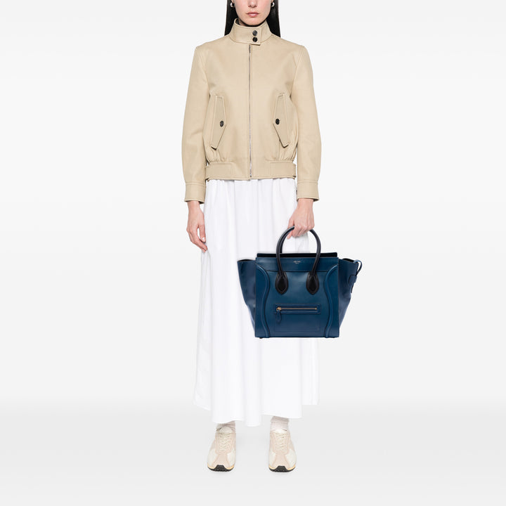 Celine Bicolore Luggage Cabas Mini Cuir