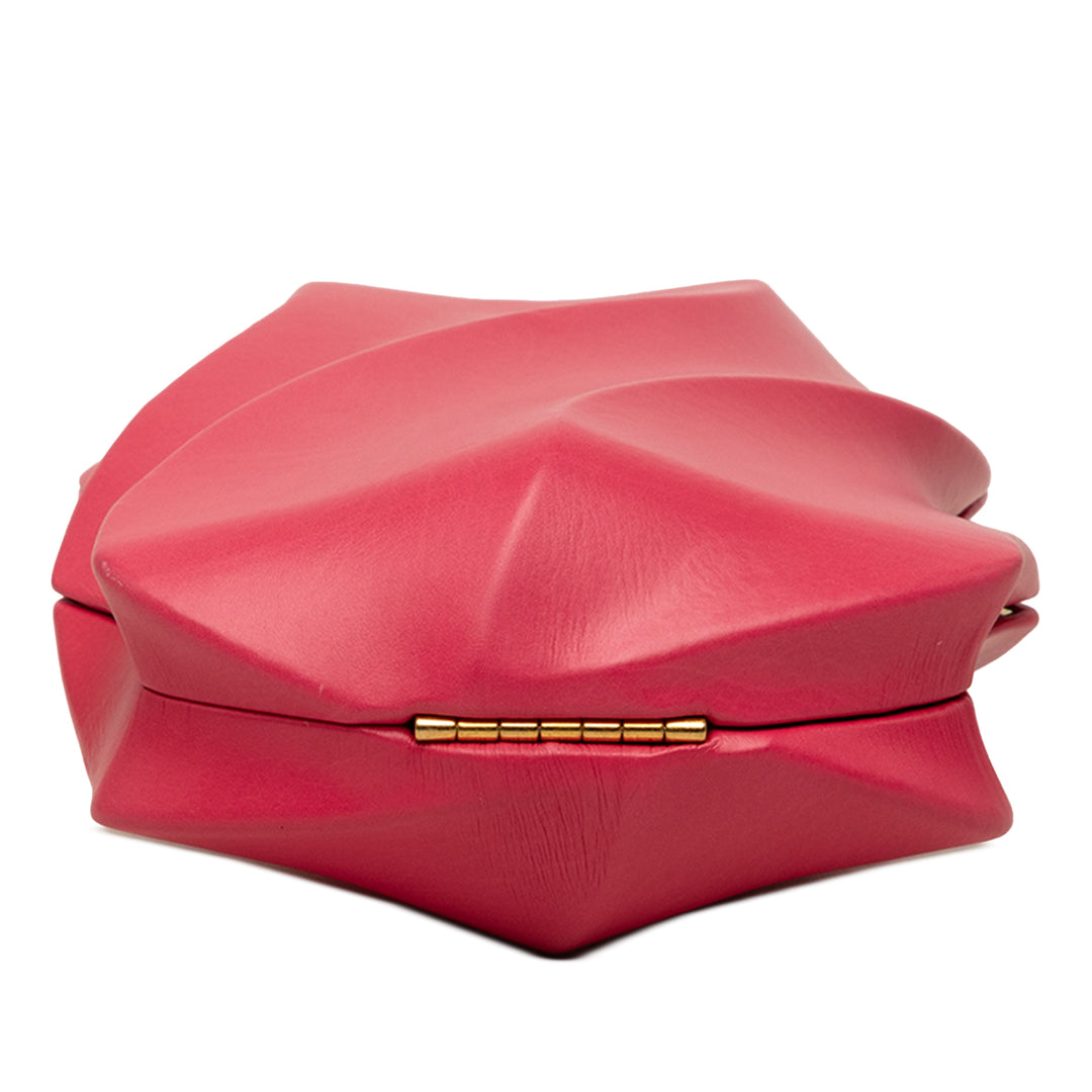 Bottega Veneta Pochette The Whirl Cuir de veau Rose – vue 3 – GABY PARIS