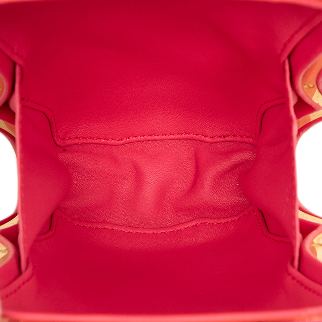 Bottega Veneta Pochette The Whirl Cuir de veau Rose – vue 4 – GABY PARIS