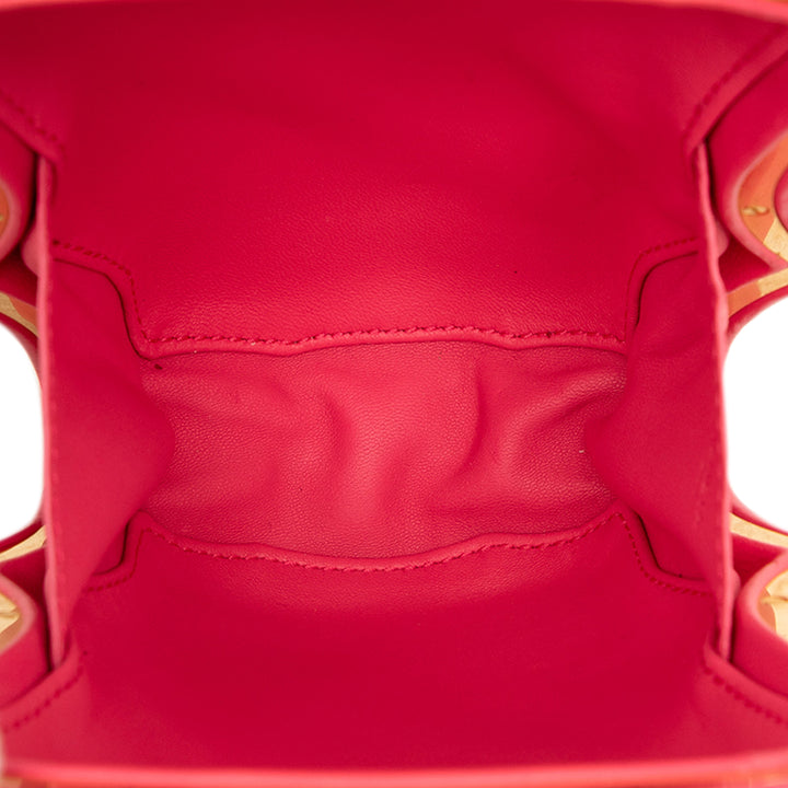 Bottega Veneta Pochette The Whirl Cuir de veau Rose – vue 4 – GABY PARIS
