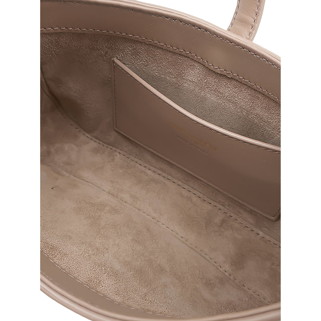 Saint Laurent Le 5 a 7 Mini Cuir de veau lisse Beige – vue 4 – GABY PARIS