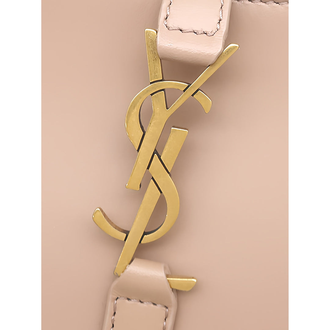 Saint Laurent Le 5 a 7 Mini Cuir de veau lisse Beige – vue 9 – GABY PARIS