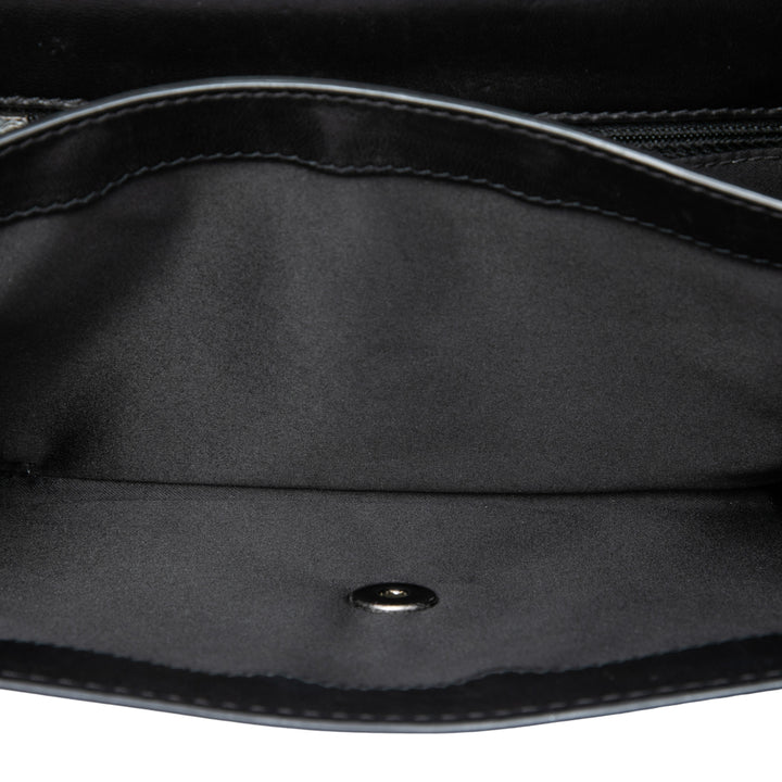 Matelassé Citizen Zippé à rabat Petit Cuir d'agneau Noir