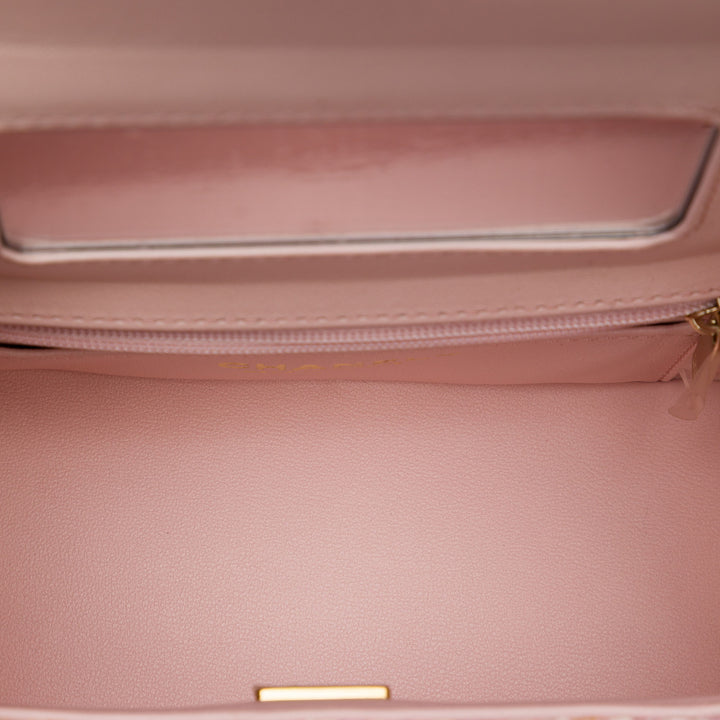 Chanel Vanity CC Matelassé Tweed Rose – vue 4 – GABY PARIS