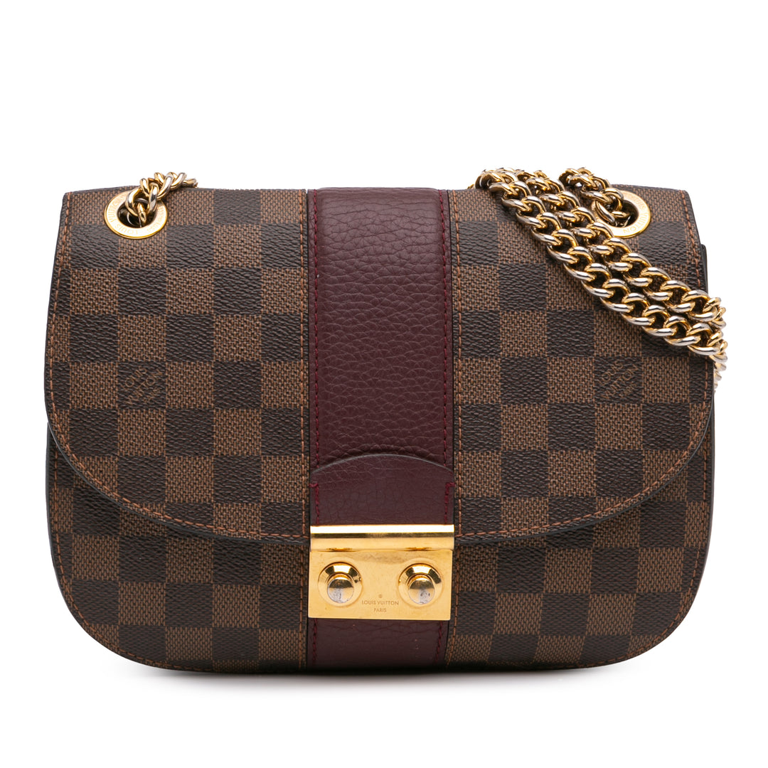 Damier Ebene Cuir Taurillon Wight Brown - Gaby Paris