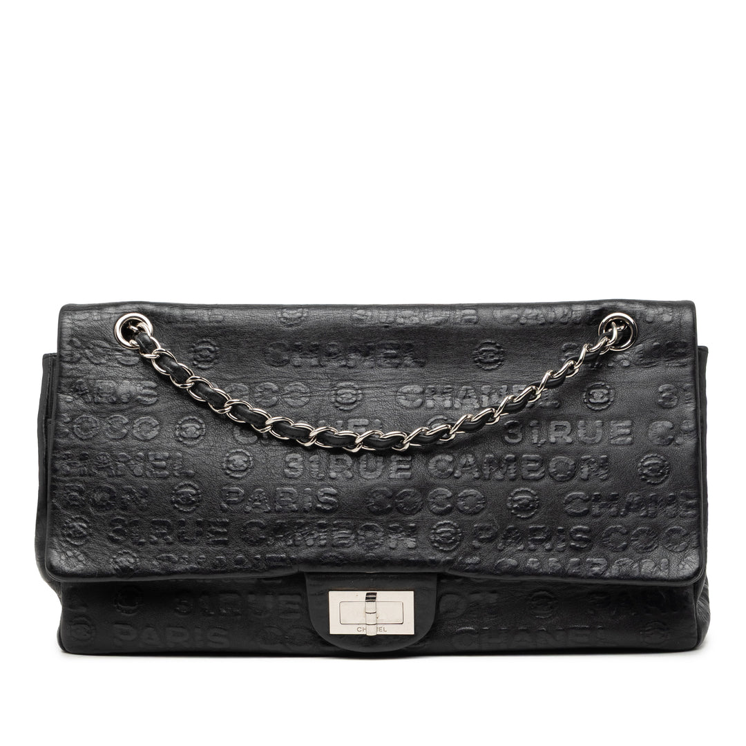 Chanel Maxi embossé Cuir de veau 31 Rue Cambon Reissue 2.55 Double rabat