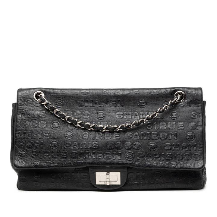 Chanel Maxi embossé Cuir de veau 31 Rue Cambon Reissue 2.55 Double rabat