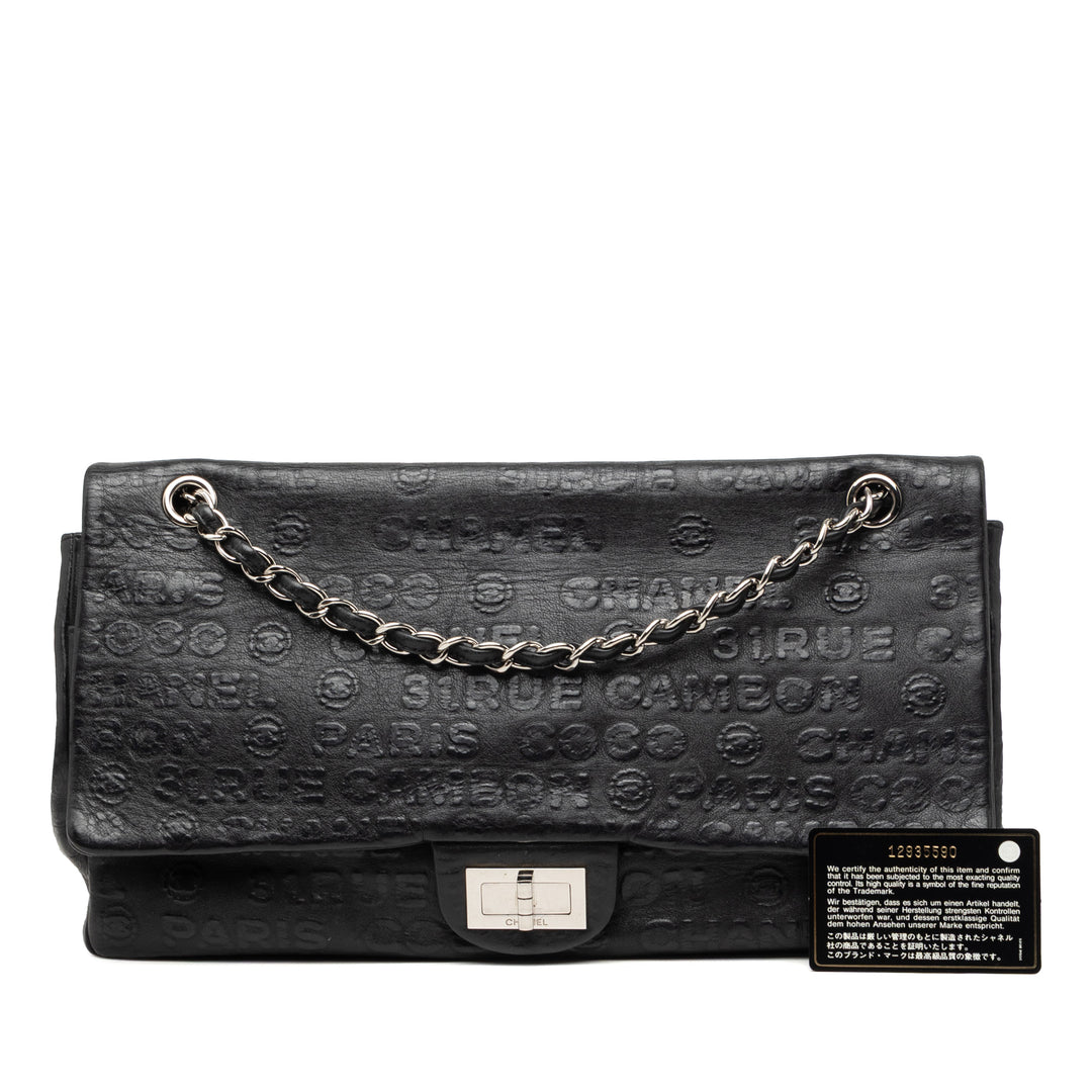 Chanel Maxi embossé Cuir de veau 31 Rue Cambon Reissue 2.55 Double rabat
