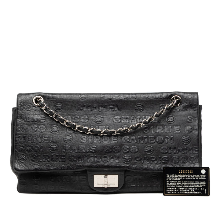 Chanel Maxi embossé Cuir de veau 31 Rue Cambon Reissue 2.55 Double rabat