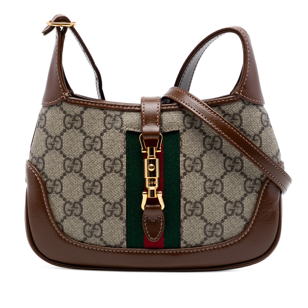 Gucci Mini GG Supreme Web Jackie 1961 Sac porté croisé
