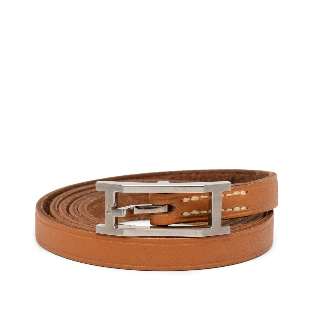 Behapi Double Tour Bracelet Marron