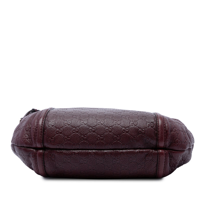 Guccissima Techno Horsebit Hobo Moyen Rouge