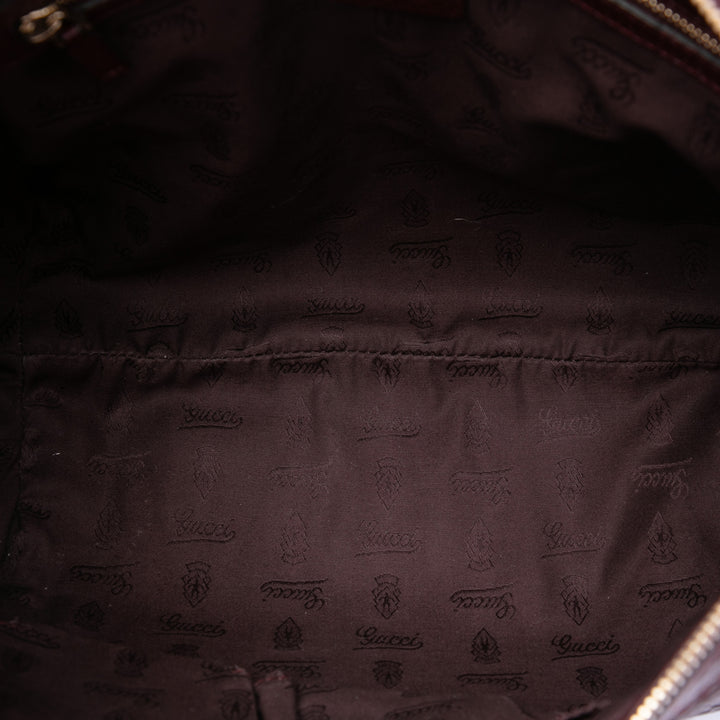 Guccissima Techno Horsebit Hobo Moyen Rouge