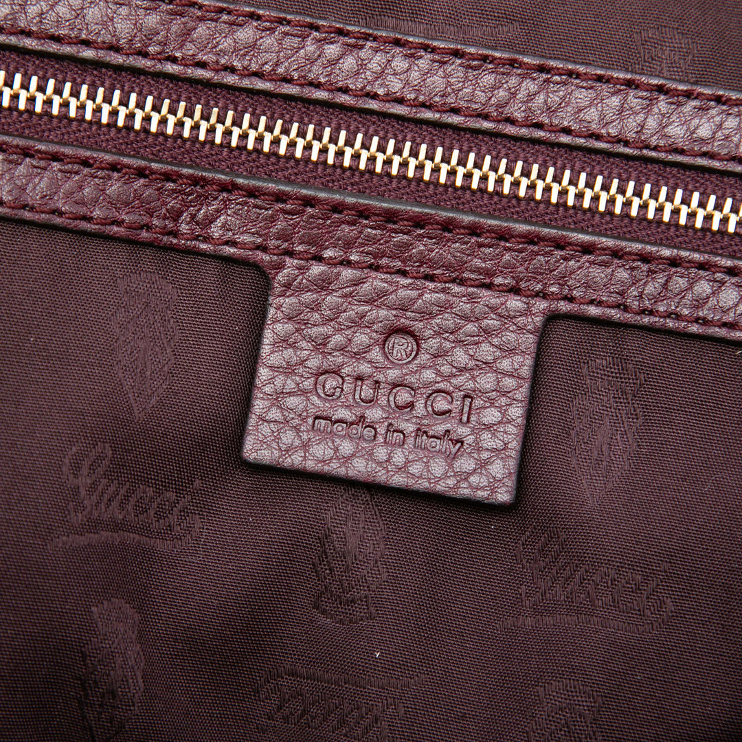 Guccissima Techno Horsebit Hobo Moyen Rouge