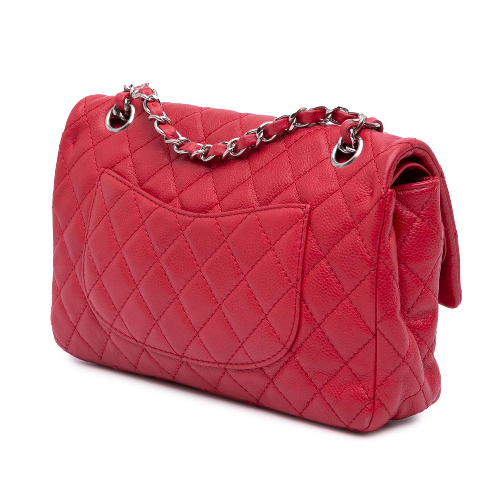 Medium Classic Caviar Double Flap Red - Gaby Paris