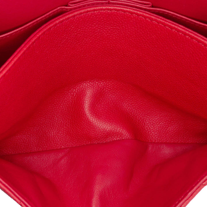 Medium Classic Caviar Double Flap Red - Gaby Paris