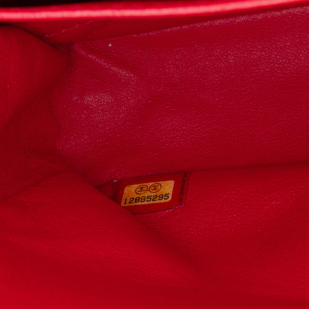 Medium Classic Caviar Double Flap Red - Gaby Paris