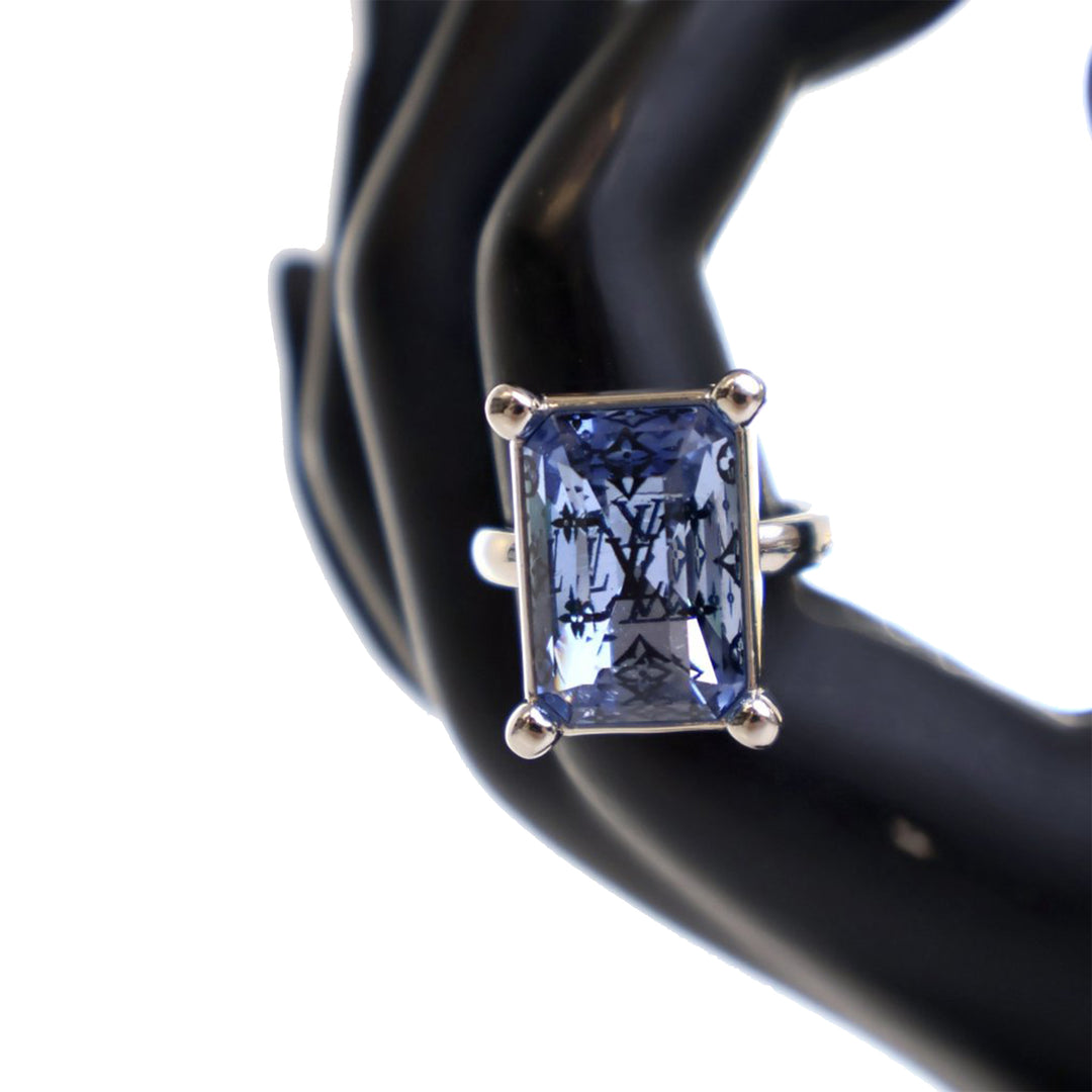 Louis Vuitton Monogram Crystal Bague Argenté – GABY PARIS Authentique