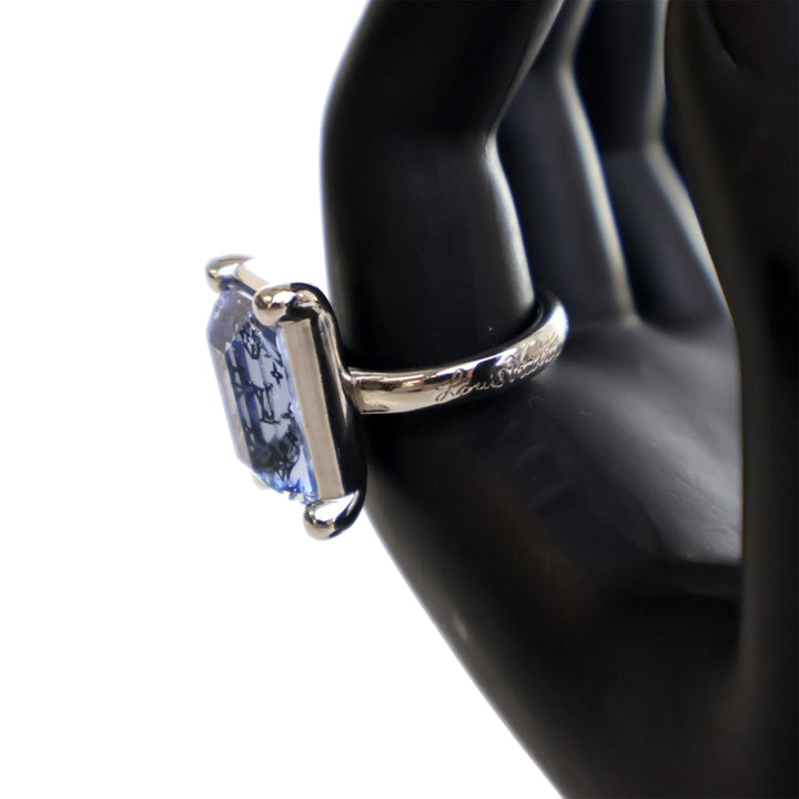 Louis Vuitton Monogram Crystal Bague Argenté – GABY PARIS Authentique