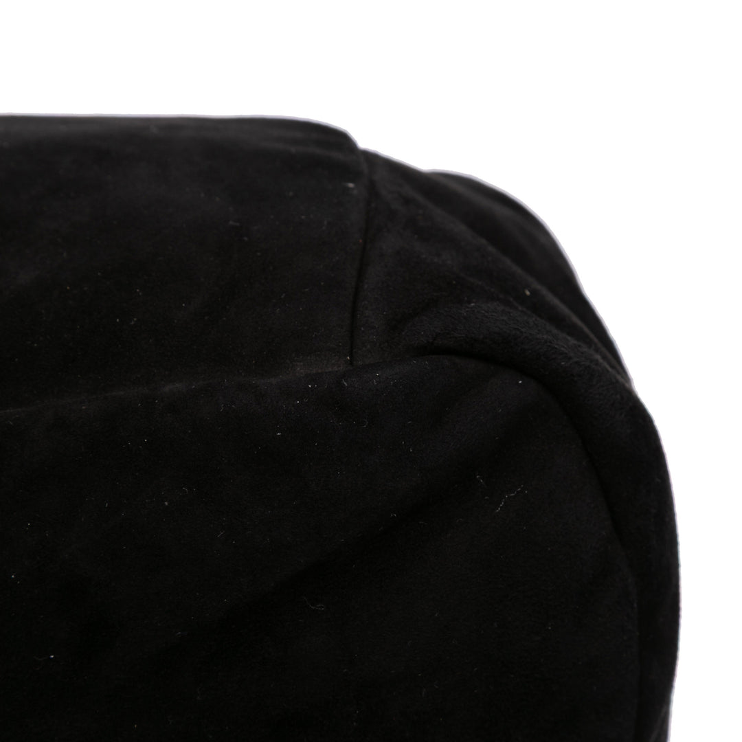 Suede Evening Bag Black - Gaby Paris