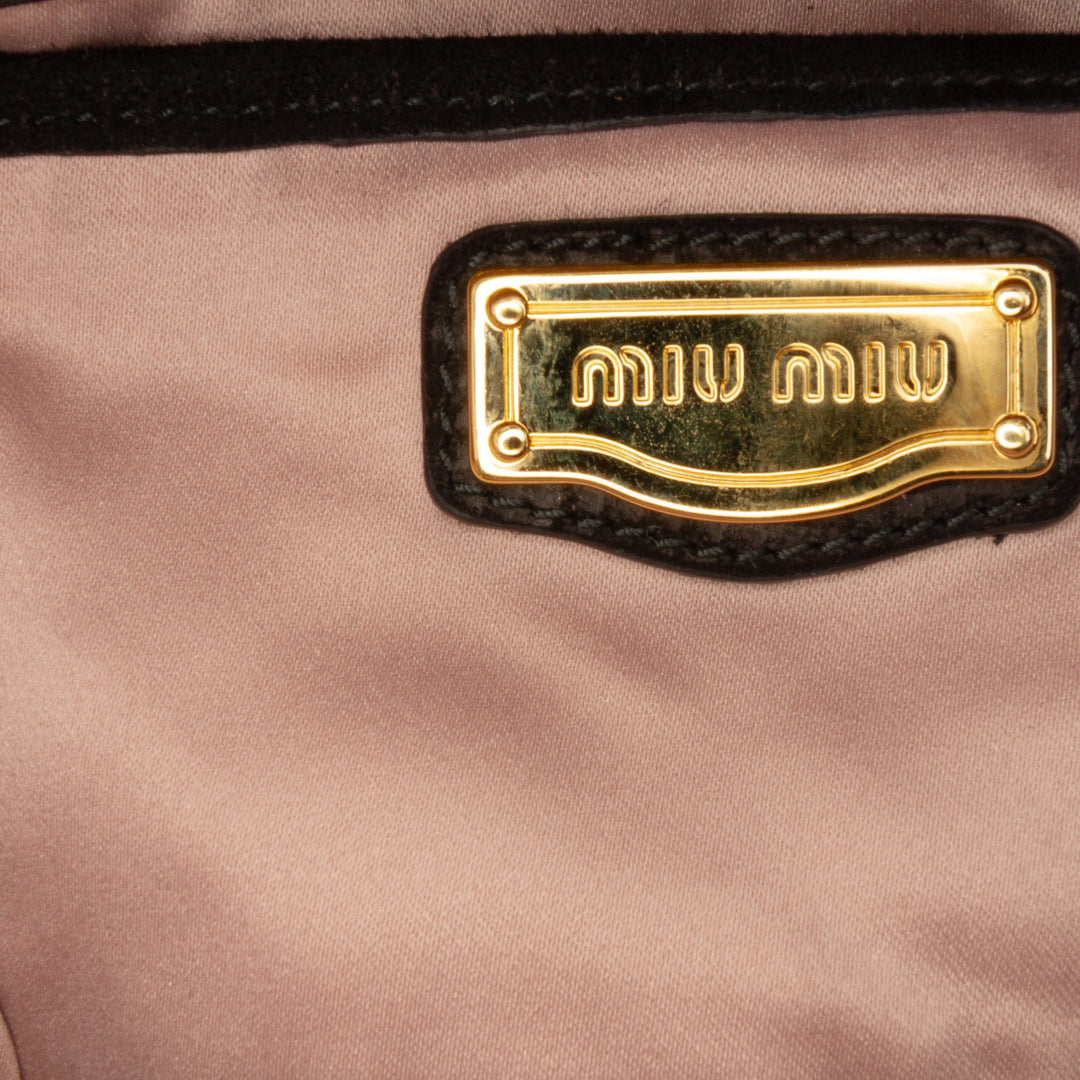 Suede Evening Bag Black - Gaby Paris
