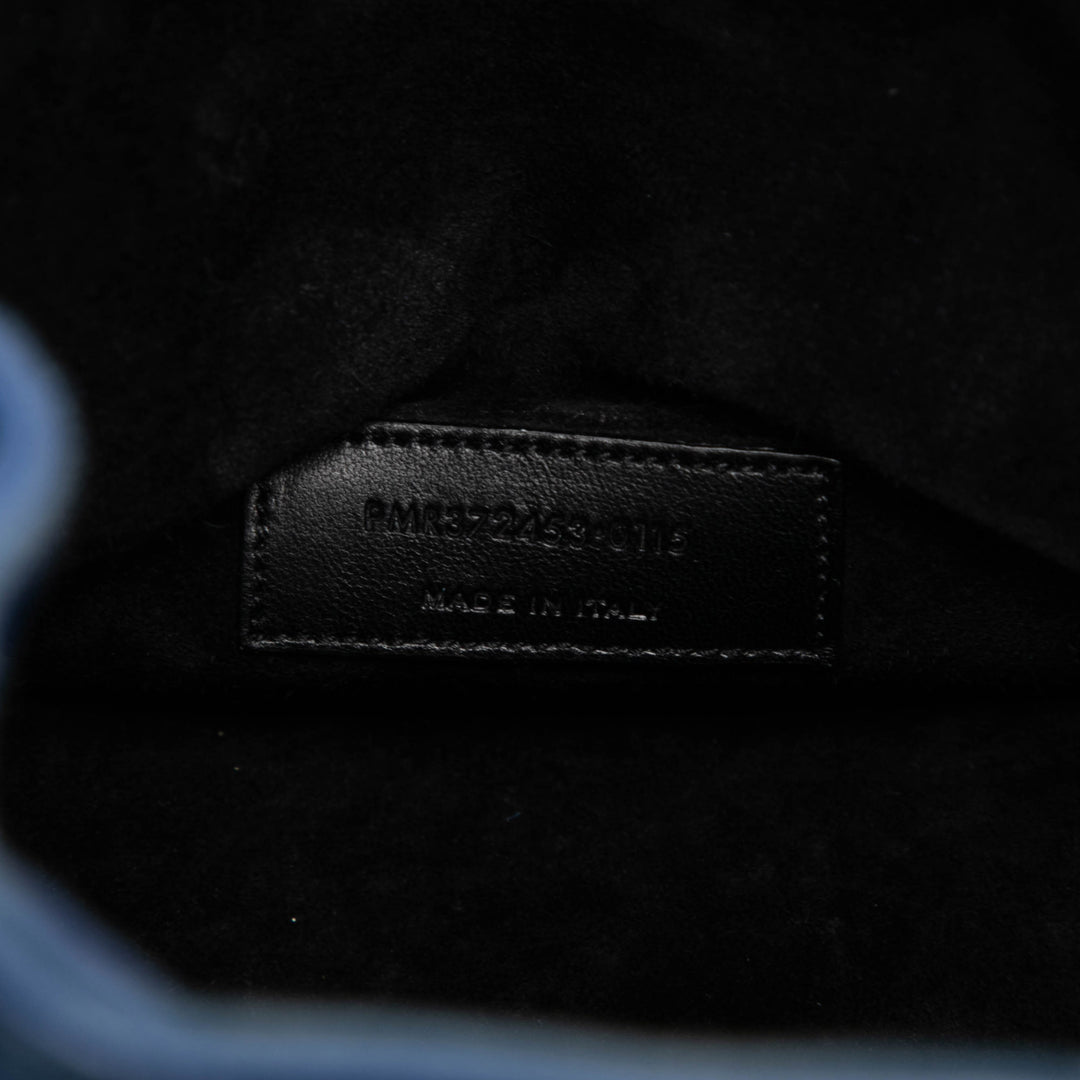 Saint Laurent Small Daim Emmanuelle Fringe Bucket Sac