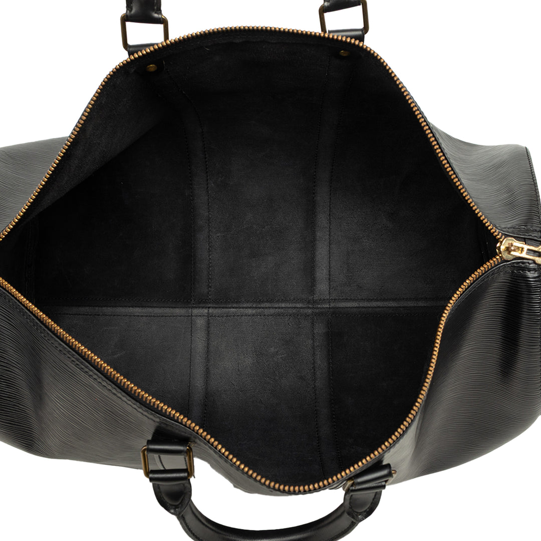 Louis Vuitton Keepall 50 Épi Noir – vue 4 – GABY PARIS