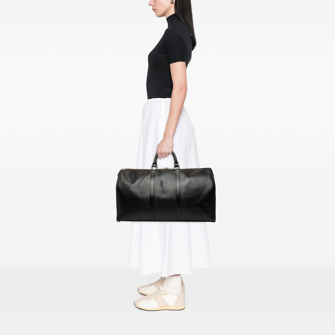 Louis Vuitton Keepall 50 Épi Noir – vue 8 – GABY PARIS
