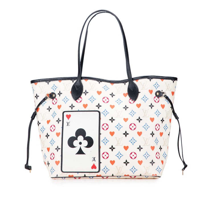 Louis Vuitton Cabas Game On Neverfull Monogram MM Blanc – vue principale – GABY PARIS