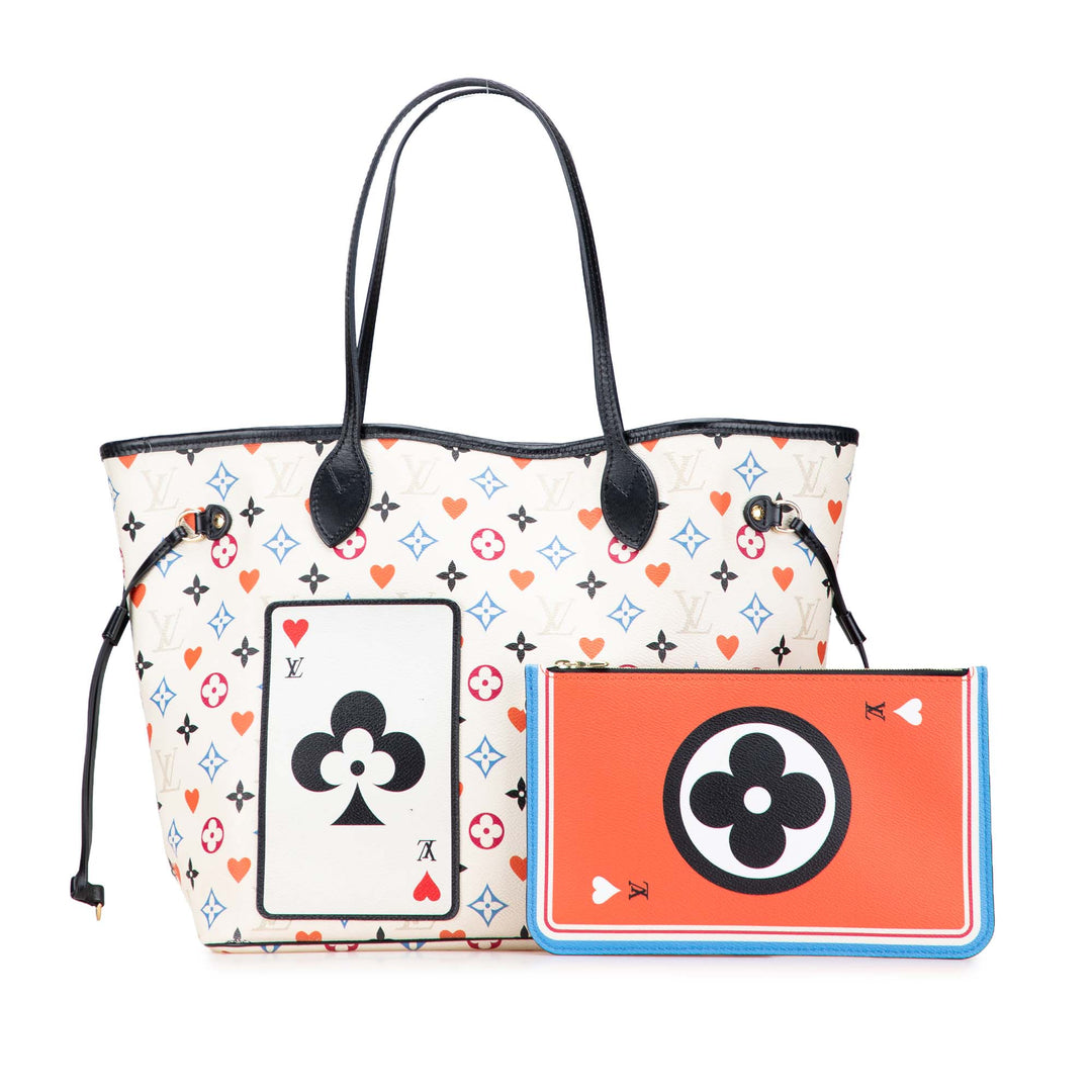Louis Vuitton Cabas Game On Neverfull Monogram MM Blanc – vue 10 – GABY PARIS
