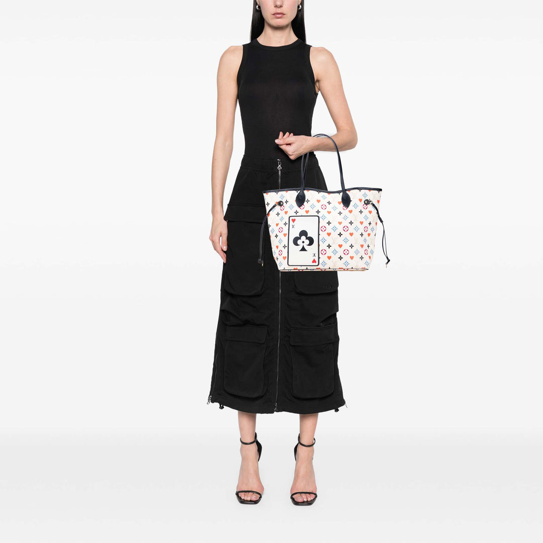 Louis Vuitton Cabas Game On Neverfull Monogram MM Blanc – vue 9 – GABY PARIS