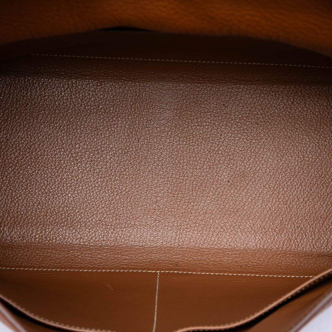 Hermès Sac à main Kelly II Retourne 35 Clémence Marron – vue 4 – GABY PARIS