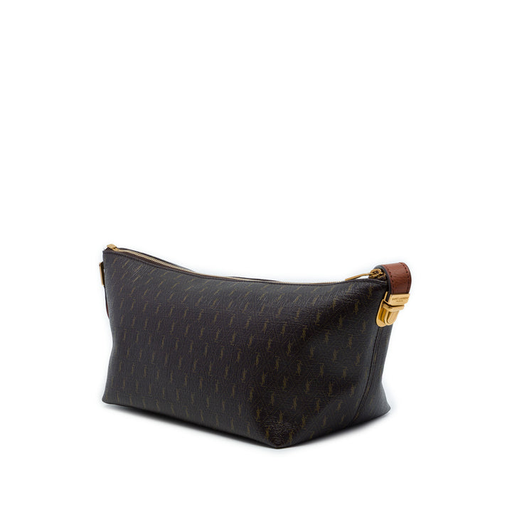 Saint Laurent Le Monogramme Sac Toile enduite Marron – vue 2 – GABY PARIS