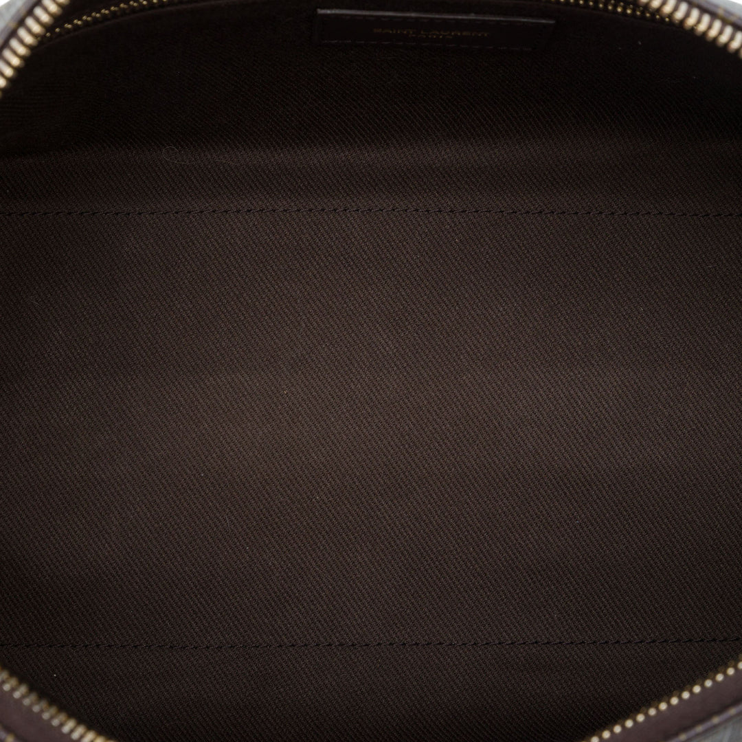 Saint Laurent Le Monogramme Sac Toile enduite Marron – vue 4 – GABY PARIS