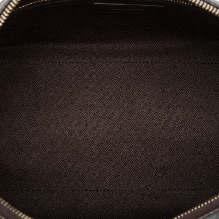 Saint Laurent Le Monogramme Sac Toile enduite Marron – vue 4 – GABY PARIS