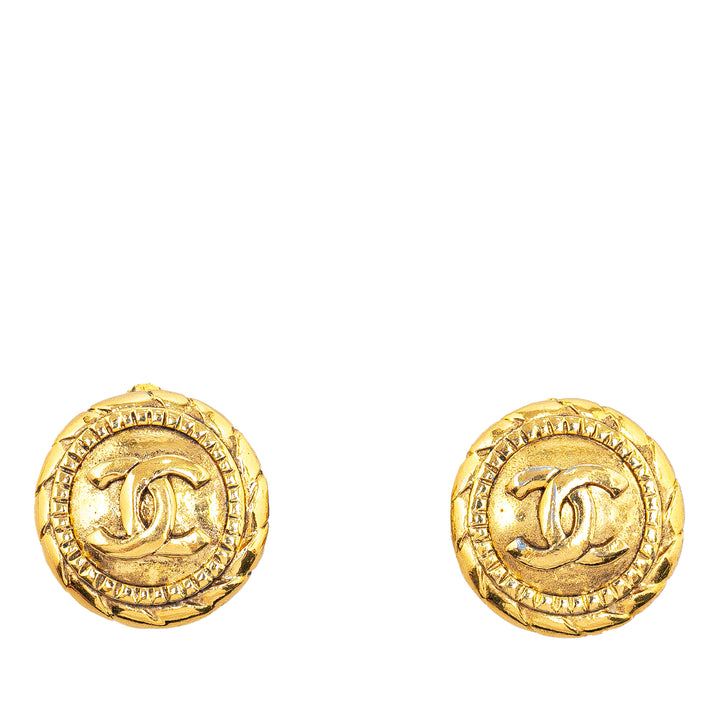 CC Clip On Earrings Gold - Gaby Paris